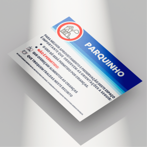 Placa Parquinho PVC 2mm 30X20CM 4x0  Fita dupla face 
